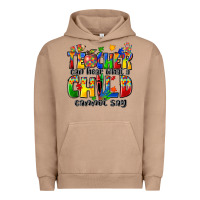 Pigment Burro teacher can hear what a child cannot say Urban Hoodie - Zillion Design Studio
