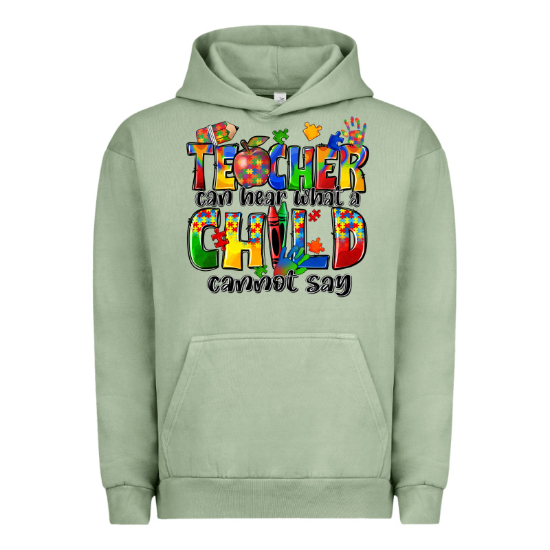 Teacher Can Hear What A Child Cannot Say Urban Hoodie by Zillion Design Studio | Teevron