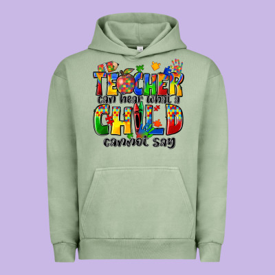 Urban Hoodie teacher can hear what a child cannot say