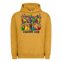 Pigment Peanut Butter teacher can hear what a child cannot say Urban Hoodie - Zillion Design Studio