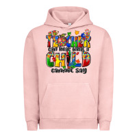 Pigment Salmon teacher can hear what a child cannot say Urban Hoodie - Zillion Design Studio