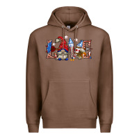 Chestnut love 4th july with gnome billie wilder Premium Hoodie - texasbilliewilder
