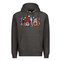 Smoke love 4th july with gnome billie wilder Premium Hoodie - texasbilliewilder