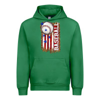 Emerald baseball american flag Urban Hoodie - texasbilliewilder