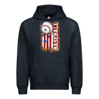 Navy baseball american flag Urban Hoodie - texasbilliewilder