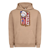 Pigment Burro baseball american flag Urban Hoodie - texasbilliewilder