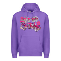 Purple pink its my birthday Premium Hoodie - Zillion Design Studio