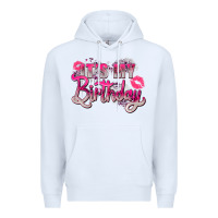 White pink its my birthday Premium Hoodie - Zillion Design Studio