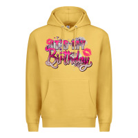 Antique Gold pink its my birthday Premium Hoodie - Zillion Design Studio
