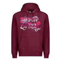 Burgundy pink its my birthday Premium Hoodie - Zillion Design Studio