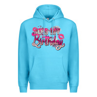 Ocean Blue pink its my birthday Premium Hoodie - Zillion Design Studio