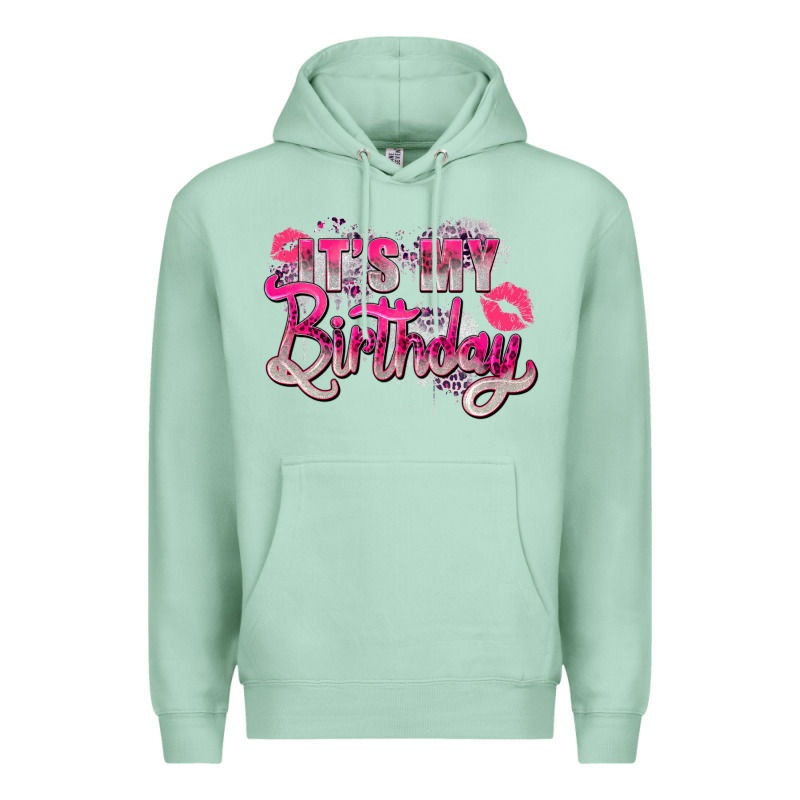 Pink Its My Birthday Premium Hoodie by Zillion Design Studio | Teevron