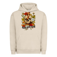 Pigment French Oak karma bites back Urban Hoodie - RanaPortraitStore