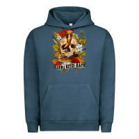 Pigment Midnight Navy karma bites back Urban Hoodie - RanaPortraitStore