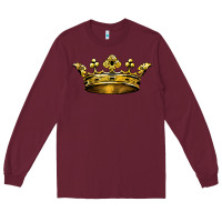 Burgundy crown Long Sleeve Tee - BarkalooDesign