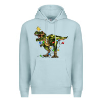 Blue Mist tree rex christmas Premium Hoodie - Zillion Design Studio