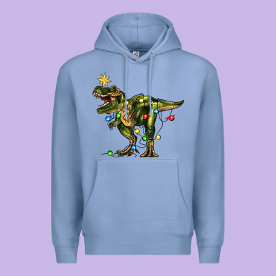 Tree Rex Christmas Premium Hoodie Designed By Zillion Design Studio