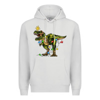 Dove Grey tree rex christmas Premium Hoodie - Zillion Design Studio