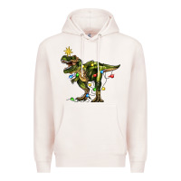 Pale Pink tree rex christmas Premium Hoodie - Zillion Design Studio