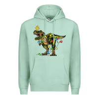 Seafoam tree rex christmas Premium Hoodie - Zillion Design Studio