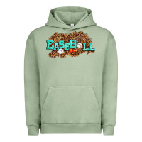 Pigment Oil Green baseball Urban Hoodie - texasbilliewilder