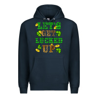 Navy st patricks day lets get lucked up Premium Hoodie - RanaPortraitStore
