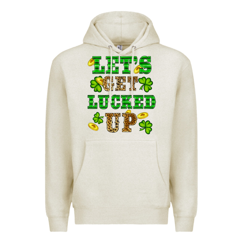 St Patricks Day Lets Get Lucked Up Premium Hoodie by RanaPortraitStore | Teevron