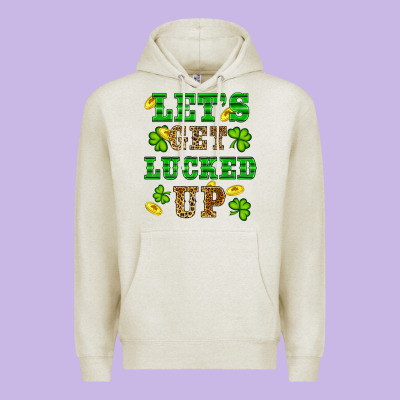 St Patricks Day Lets Get Lucked Up Premium Hoodie Designed By Ranaportraitstore