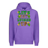 Purple st patricks day lets get lucked up Premium Hoodie - RanaPortraitStore
