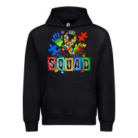 Black support squad autism Urban Hoodie - Zillion Design Studio