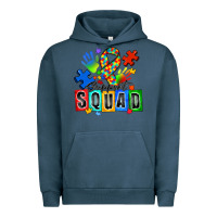 Pigment Midnight Navy support squad autism Urban Hoodie - Zillion Design Studio