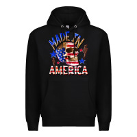 Black made in america Premium Hoodie - texasbilliewilder
