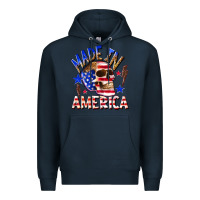 Navy made in america Premium Hoodie - texasbilliewilder