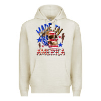 Oatmeal Heather made in america Premium Hoodie - texasbilliewilder