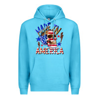 Ocean Blue made in america Premium Hoodie - texasbilliewilder