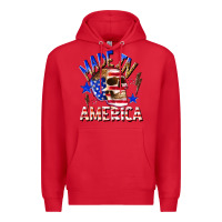 Red made in america Premium Hoodie - texasbilliewilder