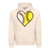 Sandshell baseball and softball heart Urban Hoodie - texasbilliewilder