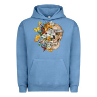 Pigment Pebble Blue Kinda Emotional Kinda Emotionless Urban Hoodie - RanaPortraitStore