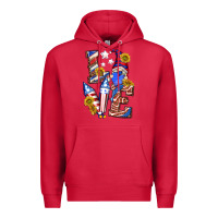 Cardinal love 4th of july with gnome Premium Hoodie - texasbilliewilder