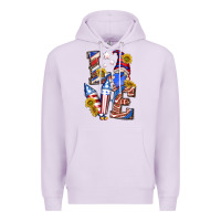 Lilac love 4th of july with gnome Premium Hoodie - texasbilliewilder
