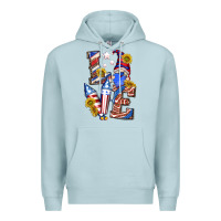Blue Mist love 4th of july with gnome Premium Hoodie - texasbilliewilder