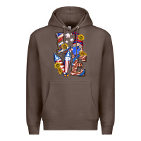 Coffee love 4th of july with gnome Premium Hoodie - texasbilliewilder