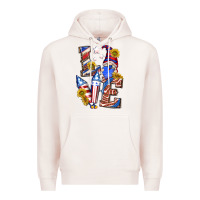 Pale Pink love 4th of july with gnome Premium Hoodie - texasbilliewilder
