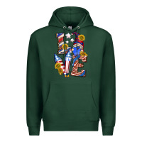 Sports Green love 4th of july with gnome Premium Hoodie - texasbilliewilder