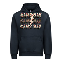 Navy game day game day baseball lightning bolt Urban Hoodie - Zillion Design Studio