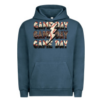 Pigment Midnight Navy game day game day baseball lightning bolt Urban Hoodie - Zillion Design Studio