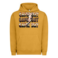 Pigment Peanut Butter game day game day baseball lightning bolt Urban Hoodie - Zillion Design Studio
