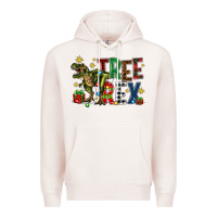 Pale Pink tree rex coffee drink Premium Hoodie - Zillion Design Studio