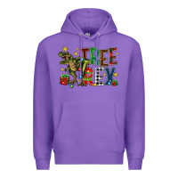 Purple tree rex coffee drink Premium Hoodie - Zillion Design Studio