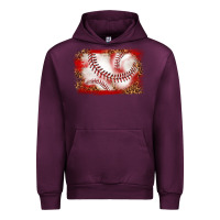 Mauve Wine baseball background Urban Hoodie - texasbilliewilder